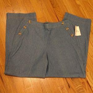 JG Hook high waisted denim blue jeans 14 boho vintage look cottagecore